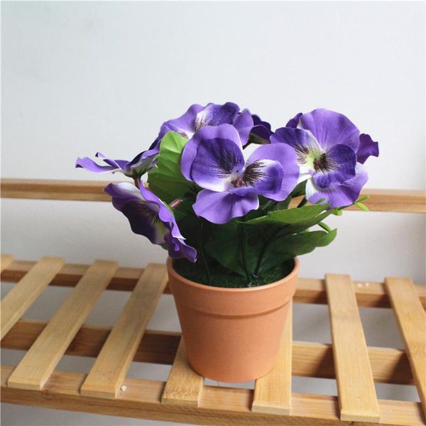 set artificial silk flower pansy bonsai simulates plant with plastic potted year wedding party home decor decorative flowers & wreaths
set artificial silk flower pansy bonsai simulates plant with plastic potted year wedding party home decor decorative flowers & wreaths