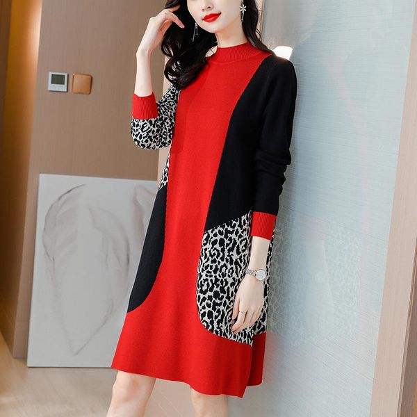 casual dresses zuoman 2021 loose print knitted wool sweater autumn winter 4xl plus size vintage elegant bodycon, Black;gray
casual dresses zuoman 2021 loose print knitted wool sweater autumn winter 4xl plus size vintage elegant bodycon, Black;gray