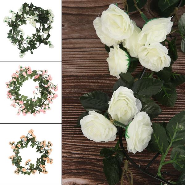 silk rose artificial flowers vine garland fake ivy arch hanging decorative home wall rattan plants for wedding party decoration & wreaths
silk rose artificial flowers vine garland fake ivy arch hanging decorative home wall rattan plants for wedding party decoration & wreaths