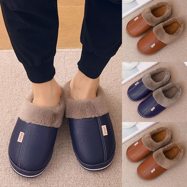 slippers men indoor warm plush lovers home slipper anti-slip autumn winter shoes woman house floor soft slient slides#30, Black
slippers men indoor warm plush lovers home slipper anti-slip autumn winter shoes woman house floor soft slient slides#30, Black