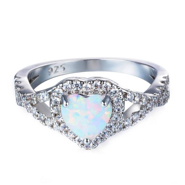 wedding rings cute female white fire opal stone ring silver color small heart promise love engagement for women, Slivery;golden
wedding rings cute female white fire opal stone ring silver color small heart promise love engagement for women, Slivery;golden