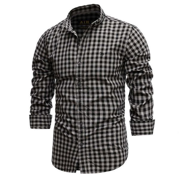 spring 100% cotton plaid shirt casual slim fit men shirt long sleeve men's social shirt dress shirts 210918, White;black
spring 100% cotton plaid shirt casual slim fit men shirt long sleeve men's social shirt dress shirts 210918, White;black