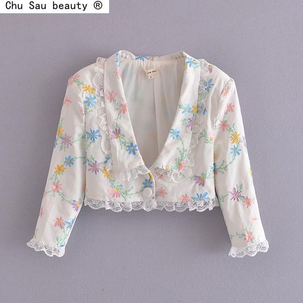 women's blouses & shirts summer style 2021 turn down collar mid-length sleeve lace double-button high-waist embroidered cardigan women, White
women's blouses & shirts summer style 2021 turn down collar mid-length sleeve lace double-button high-waist embroidered cardigan women, White