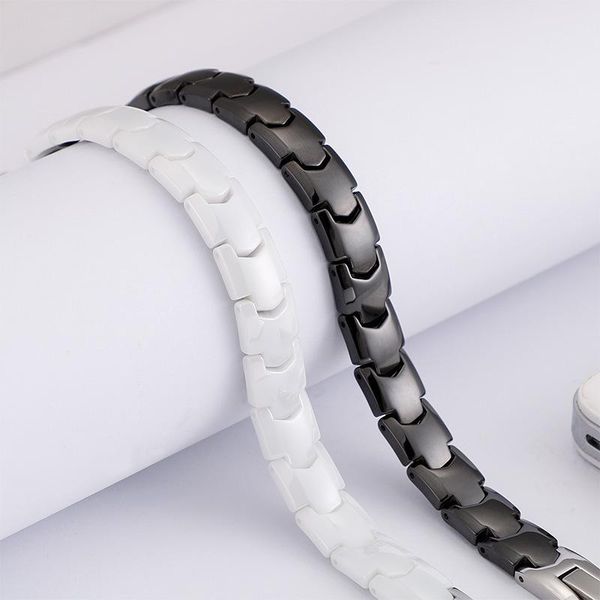 link, chain black white bio elements energy ceramic bracelet bangle lovers magnetic germanium health charms women men jewelry 6.7-7.5"
link, chain black white bio elements energy ceramic bracelet bangle lovers magnetic germanium health charms women men jewelry 6.7-7.5"