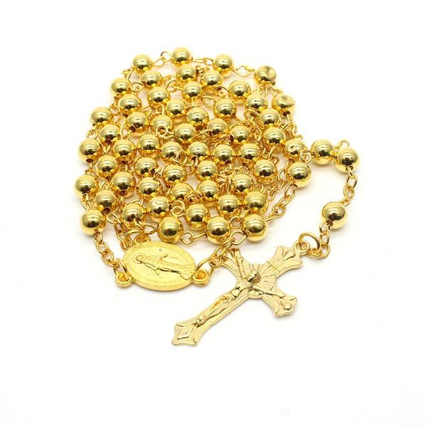pendant necklaces religious christian gold silver color copper rosary beads necklace jesus cross long chain neck jewelry gift
pendant necklaces religious christian gold silver color copper rosary beads necklace jesus cross long chain neck jewelry gift