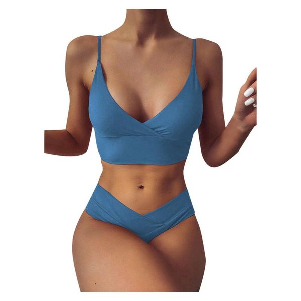 40#2021 solid swimsuit women bikini push up swimwear vest set brazilian bathing suit two piece swim female women's, White;black
40#2021 solid swimsuit women bikini push up swimwear vest set brazilian bathing suit two piece swim female women's, White;black