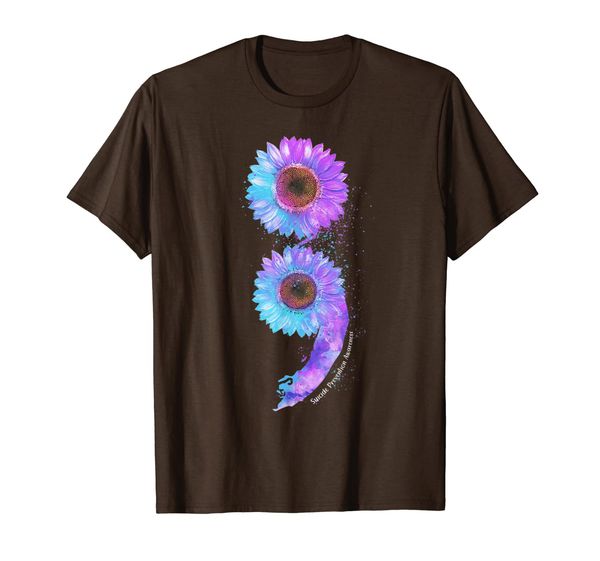 Blue Purple Sunflower Semicolon Suicide Prevention Awareness T-Shirt, Mainly pictures
Blue Purple Sunflower Semicolon Suicide Prevention Awareness T-Shirt, Mainly pictures