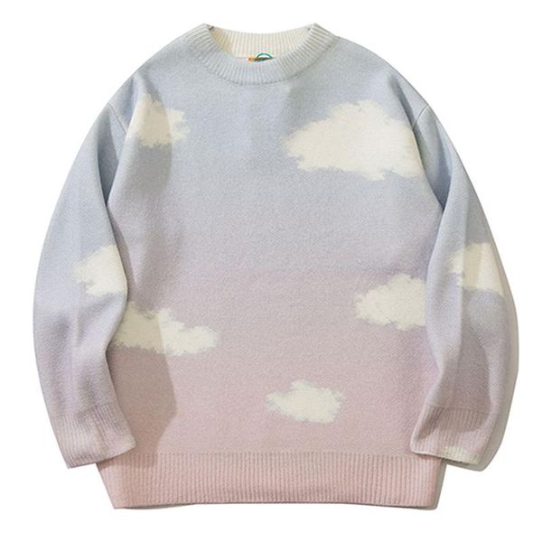 men's sweaters white cloud printing knitted sweater men hip hop streetwear 2021 autumn harajuku cotton casual pullover trendy pink grey, White;black
men's sweaters white cloud printing knitted sweater men hip hop streetwear 2021 autumn harajuku cotton casual pullover trendy pink grey, White;black
