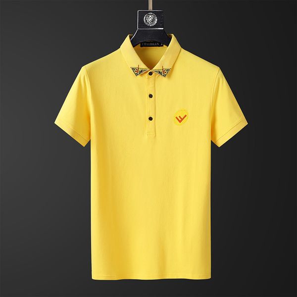 men's t-shirt european american fashion brand quality polo letter embroidered short sleeve casual and business double lapel shirt jacke, White;black
men's t-shirt european american fashion brand quality polo letter embroidered short sleeve casual and business double lapel shirt jacke, White;black