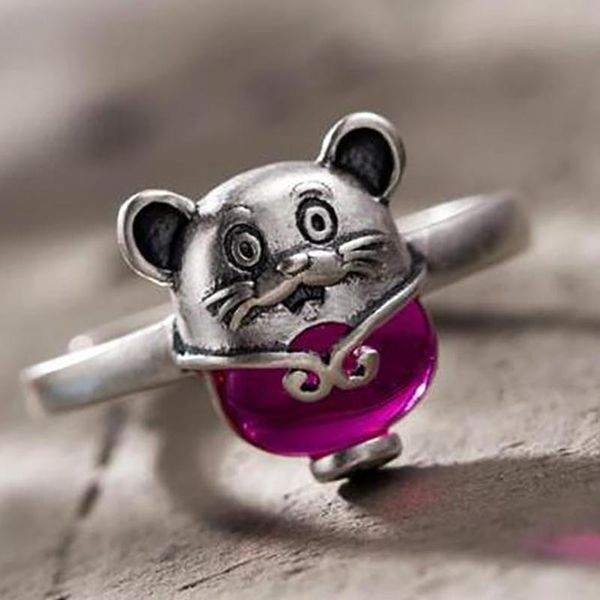 cluster rings silver mouse fresh and lovely cold wind small niche design craftsmanship inlaid gemstone female opening adjustable ring, Golden;silver
cluster rings silver mouse fresh and lovely cold wind small niche design craftsmanship inlaid gemstone female opening adjustable ring, Golden;silver