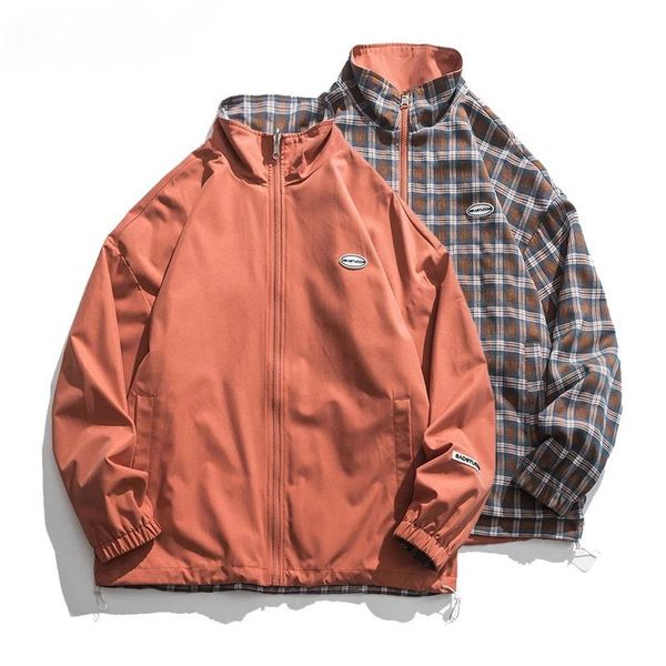 men's jackets double-sided wear jacket men autumn soild+square casual bomber zipper coats male streetwear hip hop pilot, Black;brown
men's jackets double-sided wear jacket men autumn soild+square casual bomber zipper coats male streetwear hip hop pilot, Black;brown