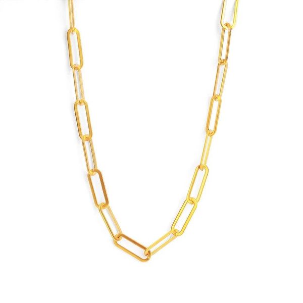 pendant necklaces stainless steel link necklace for women gold/silver color metal oval chain choker femme heavy duty
pendant necklaces stainless steel link necklace for women gold/silver color metal oval chain choker femme heavy duty