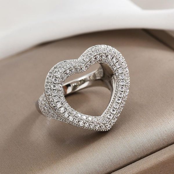 cluster rings 100%s925 sterling silver ring december love heart-shaped for women personality classic light luxury monaco jewellery, Golden;silver
cluster rings 100%s925 sterling silver ring december love heart-shaped for women personality classic light luxury monaco jewellery, Golden;silver