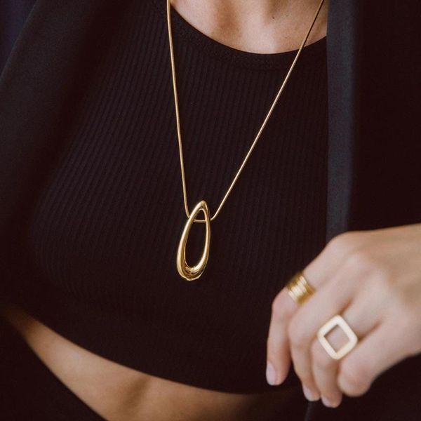 chains the 2021 female gothic style necklace droplets hollow out fashion charm personality long pendant, Silver
chains the 2021 female gothic style necklace droplets hollow out fashion charm personality long pendant, Silver