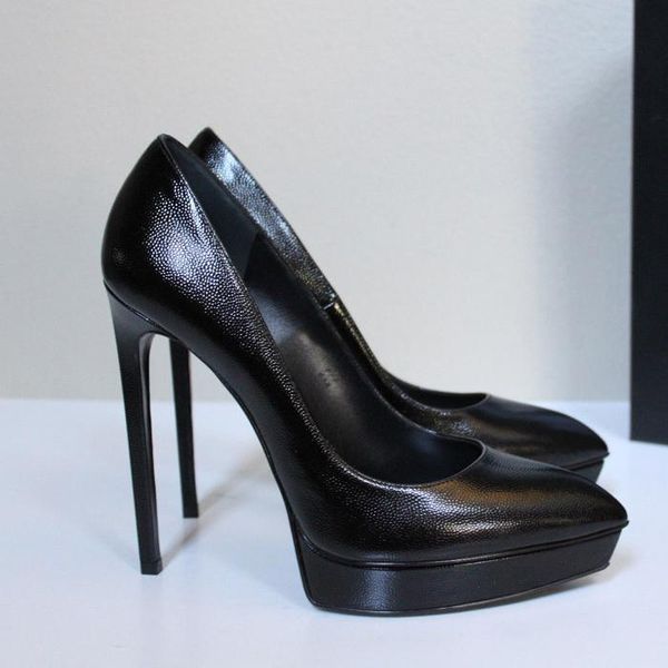 dress shoes comely2021 ladies 12.5cm high genuine leather thin heels stilettos shallow platform night club women pumps, Black
dress shoes comely2021 ladies 12.5cm high genuine leather thin heels stilettos shallow platform night club women pumps, Black