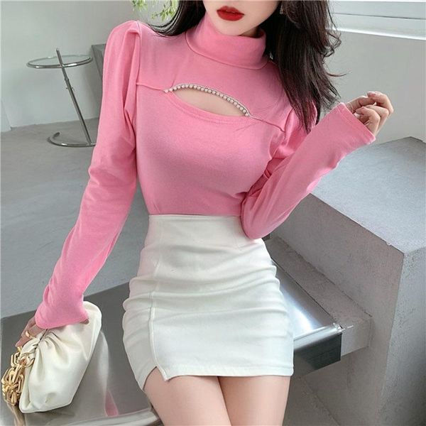 women's t-shirt women long sleeve t shirt woman 2021 spring camisetas mujer hollow out womens t-shirts black/pink/white tee
women's t-shirt women long sleeve t shirt woman 2021 spring camisetas mujer hollow out womens t-shirts black/pink/white tee