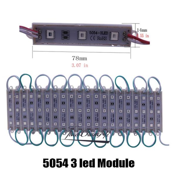 100ps/5lot 5054 3 led module ip65 waterproof dc 12v super bright lighting light double sided adhesive anti-static for ad design modules
100ps/5lot 5054 3 led module ip65 waterproof dc 12v super bright lighting light double sided adhesive anti-static for ad design modules