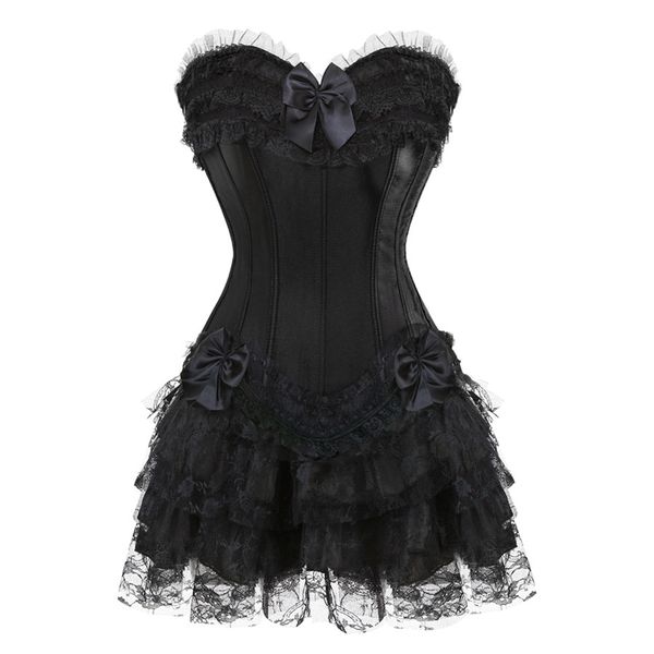lace cover showtime satin corset dress suit and Bustier WAIST slimming Showgirl Clubwear lingerie and mini skirt plus size, Beige
lace cover showtime satin corset dress suit and Bustier WAIST slimming Showgirl Clubwear lingerie and mini skirt plus size, Beige