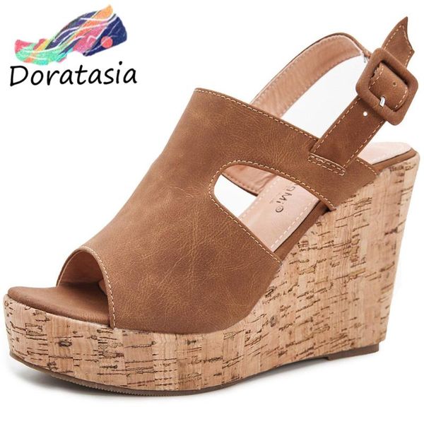 women solid open toe buckle strap leisure sewing wedges shoes casual designer sandals summer, Black
women solid open toe buckle strap leisure sewing wedges shoes casual designer sandals summer, Black
