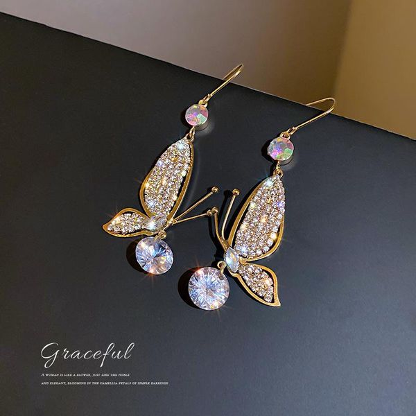 dangle & chandelier 2021 arrival trendy sweet crystal butterfly earrings for women fashion cute gold metal jewelry party gifts, Silver
dangle & chandelier 2021 arrival trendy sweet crystal butterfly earrings for women fashion cute gold metal jewelry party gifts, Silver