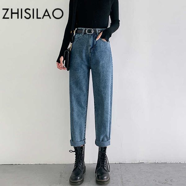 vintage straight harem jeans women plus size high waist retro mom boyfriend femme black blue denim pants 210927
vintage straight harem jeans women plus size high waist retro mom boyfriend femme black blue denim pants 210927