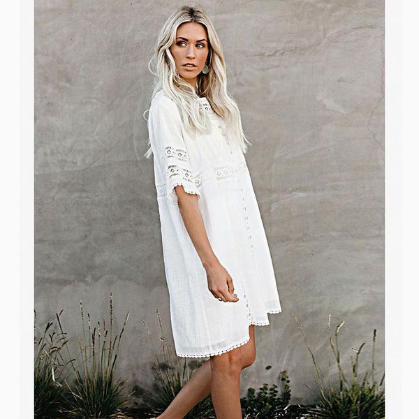 swimwear transparent cover up women dresses for the plus size beach wear long summer dress coverup pareos de playa mujer women's, White;black
swimwear transparent cover up women dresses for the plus size beach wear long summer dress coverup pareos de playa mujer women's, White;black