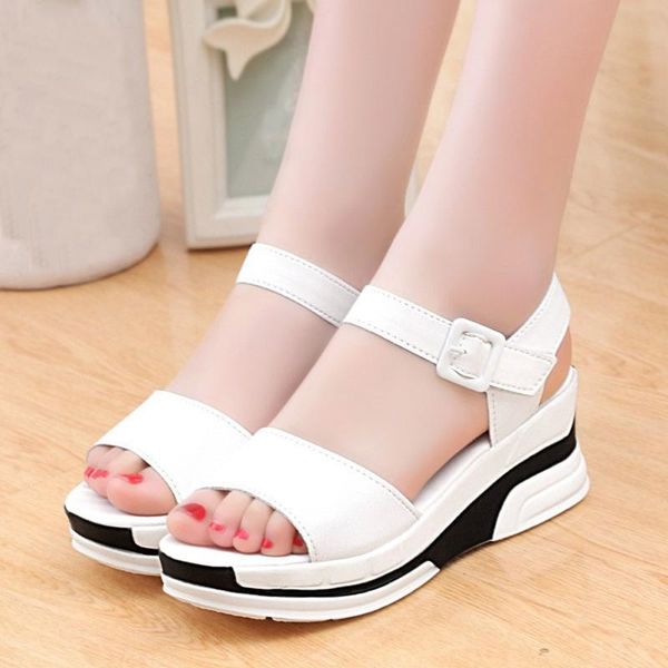 dress shoes women's summer sandals peep-toe flat white black leather roman ladies buckle strap anti skid chaussure femme
dress shoes women's summer sandals peep-toe flat white black leather roman ladies buckle strap anti skid chaussure femme