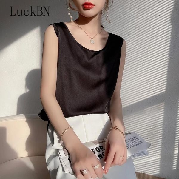 women's blouses & shirts women summer wear artificial silk satin thin smooth tank camis crew neck silky camisole relaxed feminina sleev, White
women's blouses & shirts women summer wear artificial silk satin thin smooth tank camis crew neck silky camisole relaxed feminina sleev, White