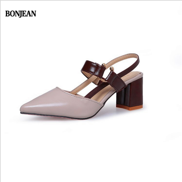 spring women's baotou thick heel sandals ring buckle belt decoration high ladies, Black
spring women's baotou thick heel sandals ring buckle belt decoration high ladies, Black