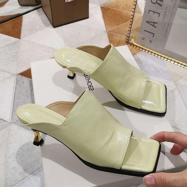 slippers fashion classic square toe slip on shoes for women solid slides summer outdoor metal strange high heel sandals, Black
slippers fashion classic square toe slip on shoes for women solid slides summer outdoor metal strange high heel sandals, Black
