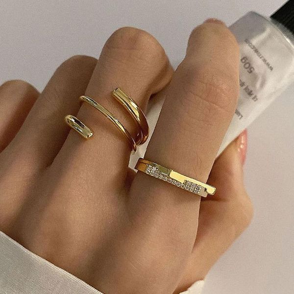 wedding rings aesthetic couple engagement adjustable for women accessories fashion gold plated sparkling crystal bride jewelry gift, Slivery;golden
wedding rings aesthetic couple engagement adjustable for women accessories fashion gold plated sparkling crystal bride jewelry gift, Slivery;golden