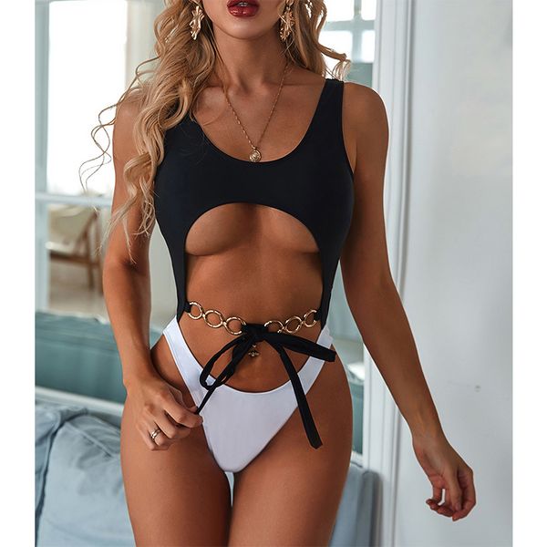belted metal chain swimsuit one piece swim suits tummy cut bathing suit 1 pieces monokini female bodysuit ladies beachwear
belted metal chain swimsuit one piece swim suits tummy cut bathing suit 1 pieces monokini female bodysuit ladies beachwear