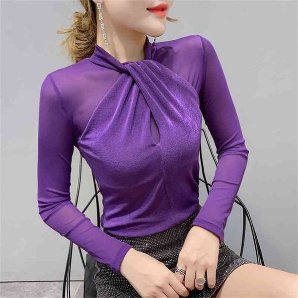 spring mesh shirt women patchwork transparent t-shirt long sleeve plus size s-3xl camiseta mujer t94991 210421, Black;gray
spring mesh shirt women patchwork transparent t-shirt long sleeve plus size s-3xl camiseta mujer t94991 210421, Black;gray