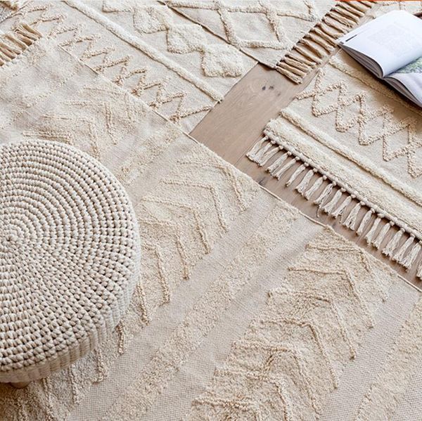 thick morocco soft wool carpet beige handwoven bedside mat moroccan vintage decorative area berber geometric bohemia rug carpets
thick morocco soft wool carpet beige handwoven bedside mat moroccan vintage decorative area berber geometric bohemia rug carpets