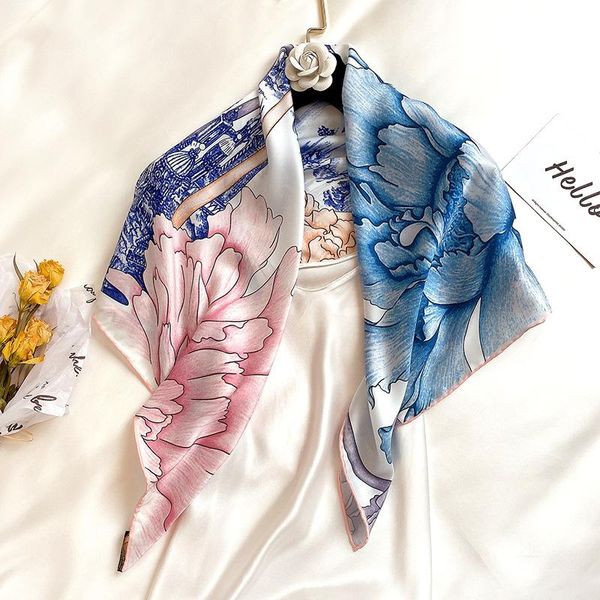 scarves twill silk scarf for women fashion print flower shawl large head wraps foulard bandana neckerchief female hijab 2021, Blue;gray
scarves twill silk scarf for women fashion print flower shawl large head wraps foulard bandana neckerchief female hijab 2021, Blue;gray
