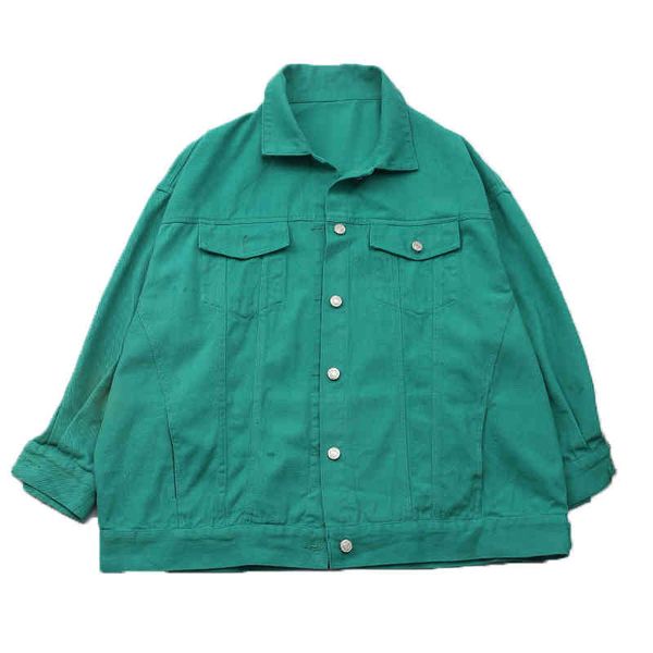 green brick red purple dark section denim jacket button long sleeves loose jean jackets turn down collar c0215 210514, Black;brown
green brick red purple dark section denim jacket button long sleeves loose jean jackets turn down collar c0215 210514, Black;brown