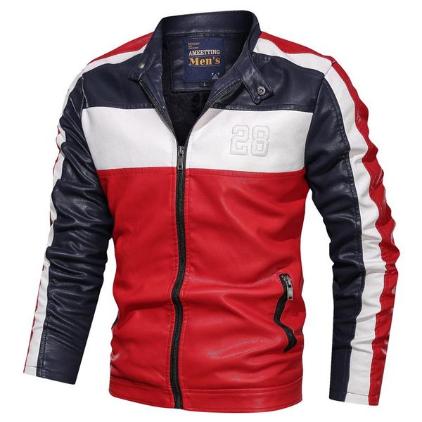 men's leather jackets and coats male motorcycle jacket casual slim brand clothing stand collar coat pu winter style fur & faux, Black
men's leather jackets and coats male motorcycle jacket casual slim brand clothing stand collar coat pu winter style fur & faux, Black