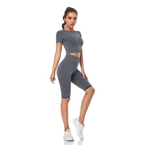 yoga outfit set 2021 sports 2 piece women tracksuit threaded short sleeved seamless high waist hip lifting fitness shorts suit
yoga outfit set 2021 sports 2 piece women tracksuit threaded short sleeved seamless high waist hip lifting fitness shorts suit