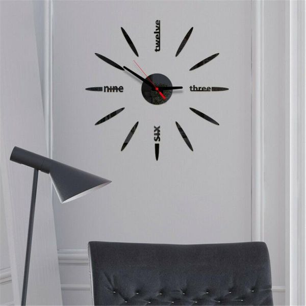 wall clocks large 3d modern frameless clock style watch hours room home analogue diy au
wall clocks large 3d modern frameless clock style watch hours room home analogue diy au