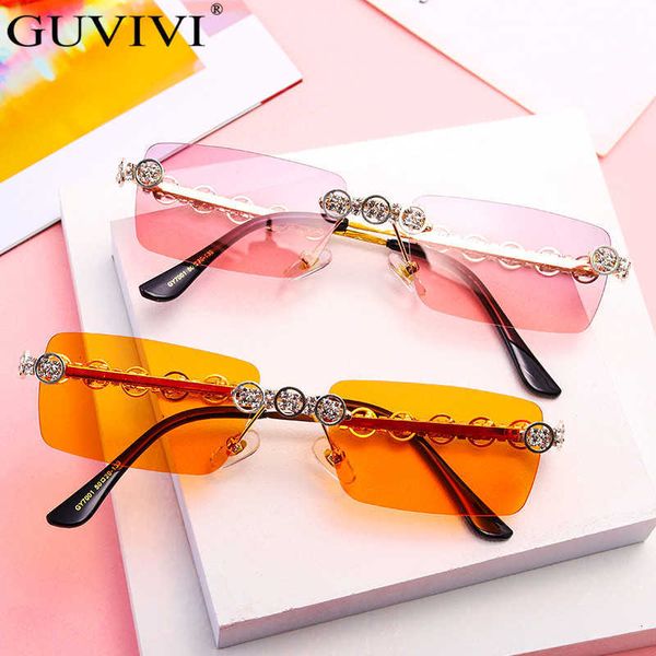 luxury designer sunglasses rimless diamond women 2021 rectangle steampunk sun glasses crystal vintage rhinestone eyewear uv400 oculos 0622, White;black
luxury designer sunglasses rimless diamond women 2021 rectangle steampunk sun glasses crystal vintage rhinestone eyewear uv400 oculos 0622, White;black