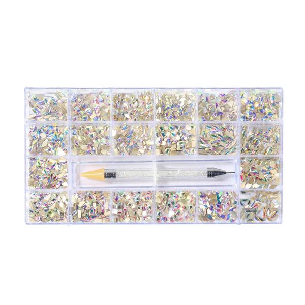 nail art decorations 21 grids crystal flat back point drill pen diy manicure easy apply rhinestone set fashion fix glass gem professional, Silver;gold
nail art decorations 21 grids crystal flat back point drill pen diy manicure easy apply rhinestone set fashion fix glass gem professional, Silver;gold
