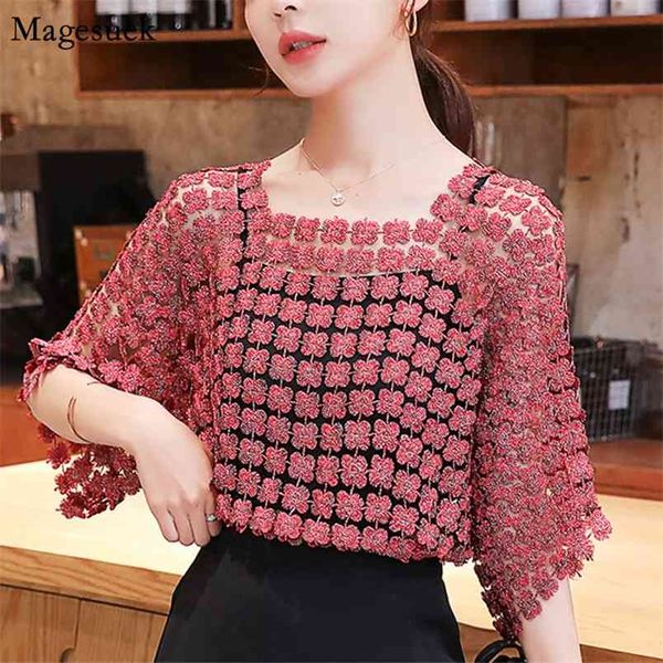 summer hollow out women two-piece chiffon shirt with sling solid lace mesh blouse loose blouses woman blusas 8976 210512, White
summer hollow out women two-piece chiffon shirt with sling solid lace mesh blouse loose blouses woman blusas 8976 210512, White