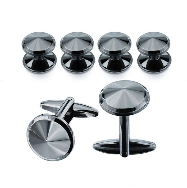 fashion jewelry dress shirt shinny personalized men's cufflinks and tuxedo studs set plain metal spotless black, Silver
fashion jewelry dress shirt shinny personalized men's cufflinks and tuxedo studs set plain metal spotless black, Silver