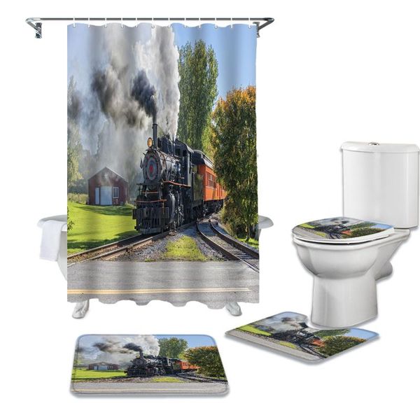 shower curtains steam train smoke landscape retro curtain sets non-slip rugs toilet lid cover and bath mat waterproof bathroom
shower curtains steam train smoke landscape retro curtain sets non-slip rugs toilet lid cover and bath mat waterproof bathroom