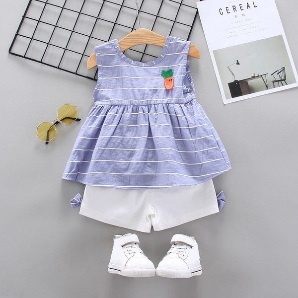 2021 summer new kids suit childrens clothing girls striped vest bow + pants girls sets clothes 2 pieces, White
2021 summer new kids suit childrens clothing girls striped vest bow + pants girls sets clothes 2 pieces, White