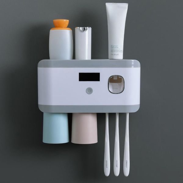 toothbrush holders bathroom accessories automatic toothpaste dispenser holder wall mount dust-proof storage rack tools set organizer
toothbrush holders bathroom accessories automatic toothpaste dispenser holder wall mount dust-proof storage rack tools set organizer