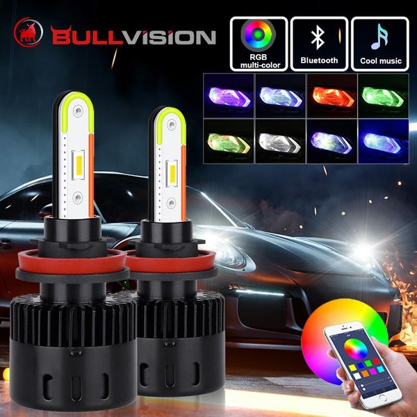 car headlights 2pcs ambient rgb h4 led h11 h7 9006 9005 csp bulb music sound headlight bulbs remote app bluetooth control lights
car headlights 2pcs ambient rgb h4 led h11 h7 9006 9005 csp bulb music sound headlight bulbs remote app bluetooth control lights