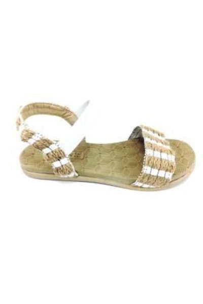 sandals summer straw white orthopedics large floor, Black