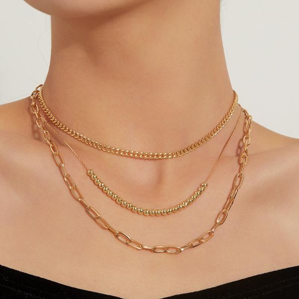 chains beads clavicle chain alloy geometric necklaces for women short layered necklace gold silver color 2021 fashion jewelry
chains beads clavicle chain alloy geometric necklaces for women short layered necklace gold silver color 2021 fashion jewelry