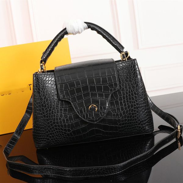 luxury women's crocodile pattern metal handle bag large capacity messenger bag fashion shoulder bag
luxury women's crocodile pattern metal handle bag large capacity messenger bag fashion shoulder bag